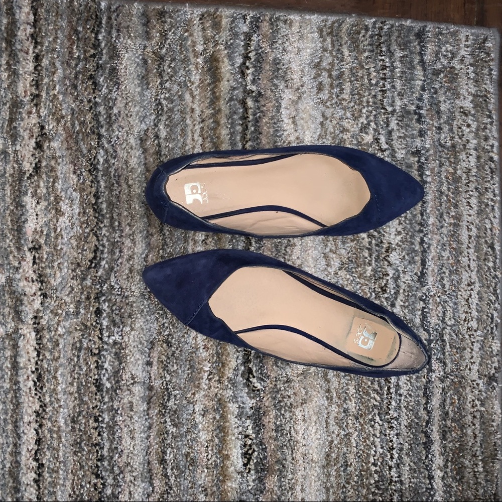 Joe’s Jeans blue suede flats